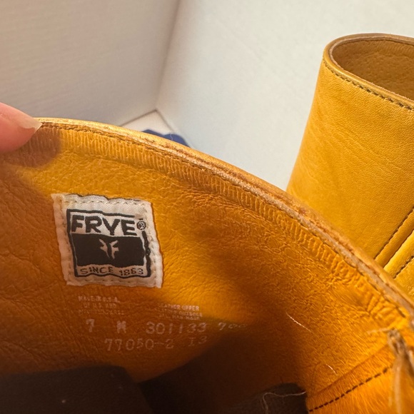 Frye Campus Banana Leather Tall Boots - Picture 5 of 10